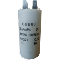 Пусковий конденсатор 20 мкФ з клемами